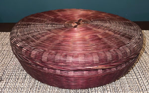 Antique Chinese Woven Sewing Basket