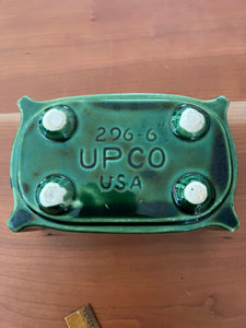 Vintage MCM UPCO USA 296 Planter, Avocado Green Lustre