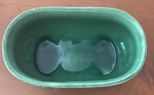 Load image into Gallery viewer, Vintage MCM Fleur-de-lis Green Planter