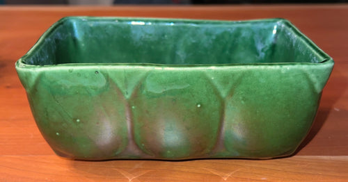 Vintage MCM UPCO Flower Craft Planter, Deep Green