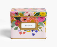 Load image into Gallery viewer, Rifle Paper Co. Recipe Tin - Juliet Rose