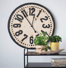 Load image into Gallery viewer, Wooden Wall Clock