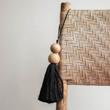 Load image into Gallery viewer, Mango Wood Tassel - Black