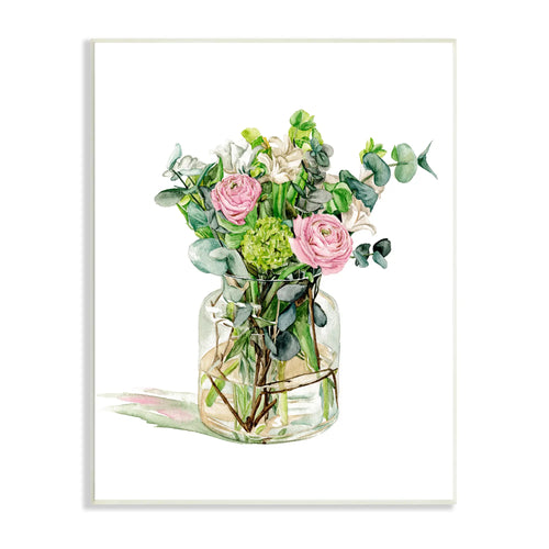 Morning Dew Floral Bouquet Wall Plaque