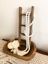 Load image into Gallery viewer, White Wooden Bead Garland