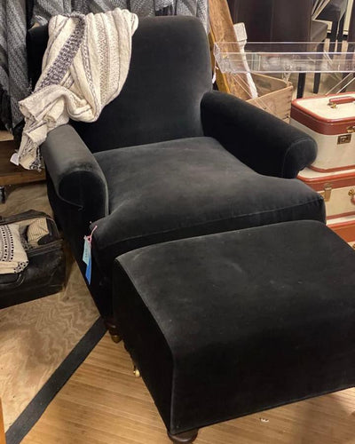 Retro Willoughby Chair and Ottoman