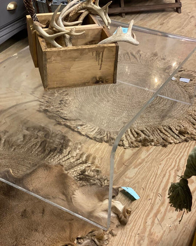 Vintage Lucite Waterfall Coffee Table/Bench
